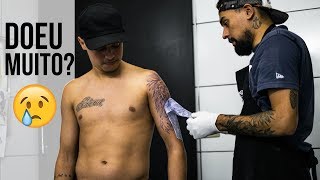 FAZENDO UMA TATUAGEM GIGANTE  DOEU [upl. by Cart666]