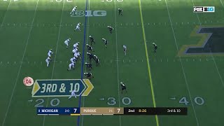 Navon Mosley Interception vs Michigan [upl. by Lovich]