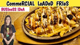 Chicken Loaded Fries with Cheese Sauce  Food Business Ideas foodstationbyiqra [upl. by Flita]