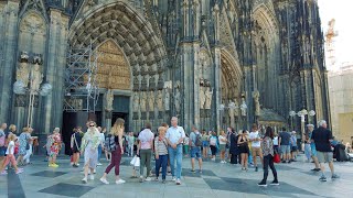 Colognes Busiest Shopping Street Germany Summer 2022 [upl. by Daney524]