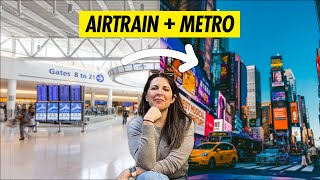 AirTrain de JFK a Manhattan NYC 4K [upl. by Ynnub983]