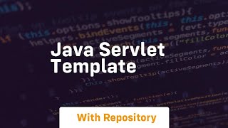 java servlet template [upl. by Alick579]