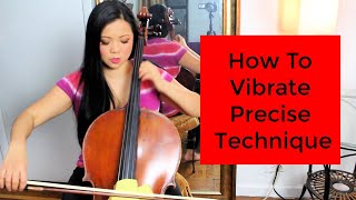 How To Cello Vibrato Exact Technique Tutorial Exercise Continuous Vibrato amp Speed [upl. by Animahs67]