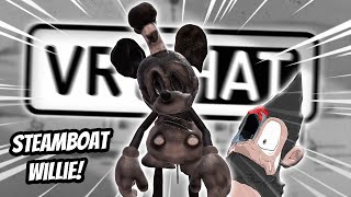 STEAMBOAT WILLIE CREEPS EVERYONE OUT IN VRCHAT FT ZeCyberChimp  Funny VRChat Moments [upl. by Voltmer]