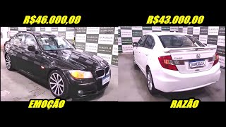 ENTRE a RAZÃO e a EMOÇÃO  NEW CIVIC 2015 X BMW 320i 2011 [upl. by Berner256]