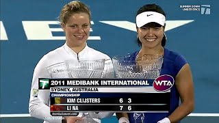 Kim Clijsters vs Li Na 2011 Sydney Final Highlights [upl. by Aufmann]