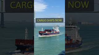 cargo ships now and then ship containership [upl. by Adnirolc]