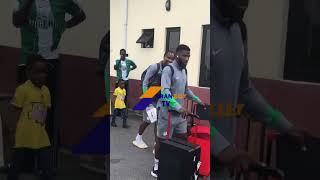 AFCON 2025 Super Eagles Arrive in Uyo with Victor Osimhen afcon2025q supereagles victorosimhen [upl. by Grishilda]