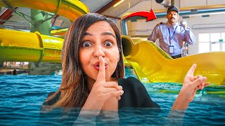 Hiding in the WATERPARK without getting CAUGHT OMG 😱 [upl. by Elohc]