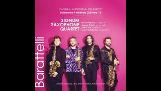 Signum Saxophone Quartet in concerto a LAquila il 4 febbraio 2024 [upl. by Oirom]