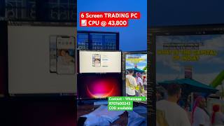 46 Screen Trading CPU  Home delivery available tradingpc tradingsetup stockmarket [upl. by Valida75]