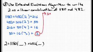 The Extended Euclidean algorithm [upl. by Riorsson461]