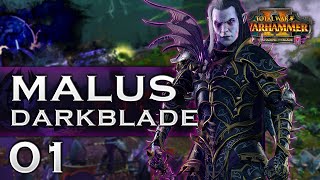 MALUS DARKBLADE CAMPAIGN PART 1  Total War Warhammer 2  Shadow and Blade [upl. by Ahselet]