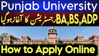 How to apply for BA BSc ADP registration in Punjab University 2025 Annual Examination [upl. by Sosna]