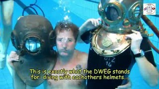 DWEG 2016 04 having fun with diving helmets [upl. by Harms]