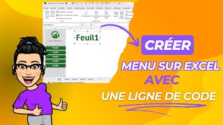 Créer un Menu sur Excel avec une Seule Ligne de Code [upl. by Ainsworth]