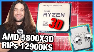 AMD Hits Hard Ryzen 7 5800X3D CPU Review amp Benchmarks vs i912900KS [upl. by Thomson314]