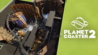 Planet Coaster 2  Steampunk Indoor Roller Coaster Speed Build [upl. by Esej]