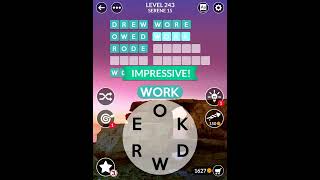 Wordscapes Uncrossed Level 243 Serene 15 [upl. by Fleda912]