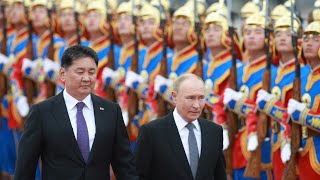 Putin in der Mongolei  trotz internationalen Haftbefehls [upl. by Eivla]