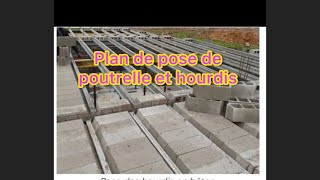 Plan de pose de poutrelle et hourdis [upl. by Anirret]