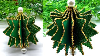 Low Budget Christmas Decor  Christmas Tree Ornaments Making at Home  Christmas Trends 2024  DIY [upl. by Naitsirt]