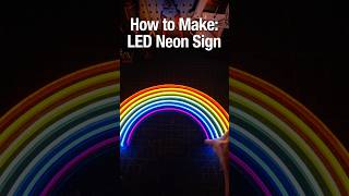 How to make an LED neon sign diy shorts [upl. by Dafodil106]