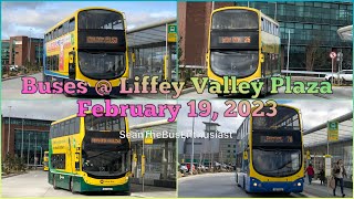 Buses  BRAND NEW Liffey Valley Bus Plaza  February 19 2023 [upl. by Naujuj]