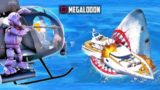 ANIMATRONICS CAÇANDO O MEGALODON GIGANTESCO NA PRAIA  GTA 5 Five Nights at Freddys [upl. by Brok]