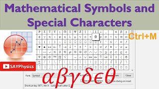 How to insert mathematical symbols in origin [upl. by Manville]