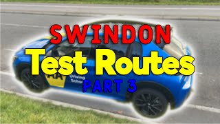 Swindon Test Routes  Part 3 Bruce Street Bridges Mannington Roundabouts [upl. by Ahsem]