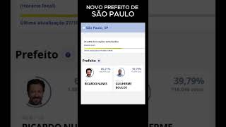 Quem Ganhou a Prefeitura de São Paulo SP  Veja o Resultado das Eleições 2024 eleições2024 [upl. by Nidnal]