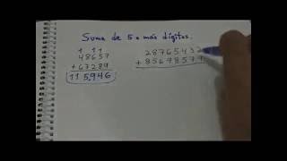 Matemática Básica  Suma de 5 o mas digitos [upl. by Aneez]