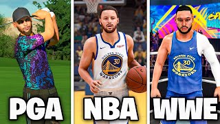 Scoring With Stephen Curry In Every Sport [upl. by Atnauqahs758]