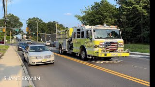 Hazlet Fire Department Engine 39278 amp Brush Truck 39293 Responding 72124 [upl. by Otaner279]