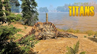 กำเนิดนักล่าแห่งสายน้ำ Spinosaurus 12  Path of Titans 75 [upl. by Bendicty]