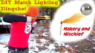 DIY Match Lighting Slingshot and how to make it in just a 5 Minutes [upl. by Tuchman]