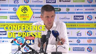 Conférence de presse RC Strasbourg Alsace  Olympique Lyonnais  32   201718 [upl. by Eddie]