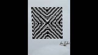 Optical Art Illusion artist art shortvideo 😵🙂‍↔️ [upl. by Enier]