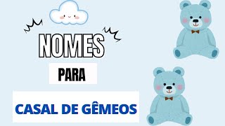 NOMES PARA MENINOS GÊMEOS [upl. by Lamee]