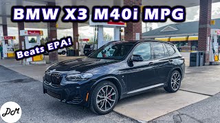 2022 BMW X3 M40i – Fuel Economy Test  Realworld Highway MPG [upl. by Anytsirk283]