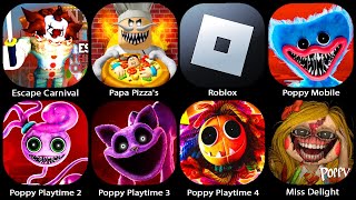 Poppy Playtime Chapter 3 MobilePoppy Playtime 1 2Poppy 4Roblox Escape The Carnival of Terror [upl. by Qooraf748]