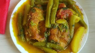 ডাটা আলু দিয়ে রুই মাছের ঝোল রান্না রেসিপি। Data Aloo diye Rui Machher jhol Recipe। Bengali Style [upl. by Viquelia625]