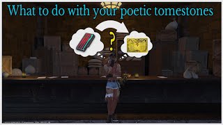 What to do with your poetic tome stones in endwalker [upl. by Sethi830]