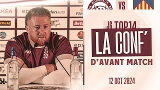 LA CONF avant UBB  PERPIGNAN J6 de Top 14 [upl. by Suzanne]