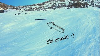 Ski Crash on the Tunnel  Full Run  Alpe DHuez 2019 [upl. by Jat]