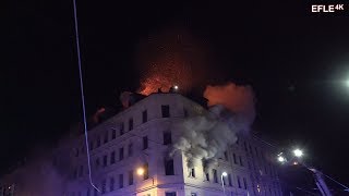 Menschen schreien um Hilfe Dramatischer Wohnhausbrand LeipzigSellerhausen 2930032018 [upl. by Metsky]