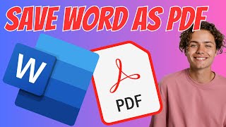 How to Save a Word Document as a PDF File [upl. by Hallette]