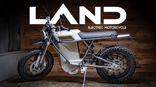 Electric Motorcycle LAND Moto District Scrambler  Overview amp Features [upl. by Salvay272]