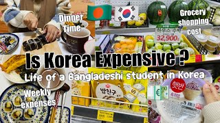 Living Cost in Korea for a week💸🤯Life of a Bangladeshi 🇧🇩Student in Korea🇰🇷💶 [upl. by Dorcas386]